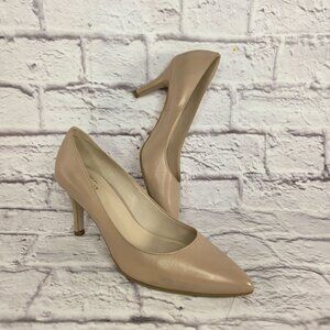 Cole Haan Signature Grand Os Pumps Women Sz 8.5B Beige Leather Pointed-Toe